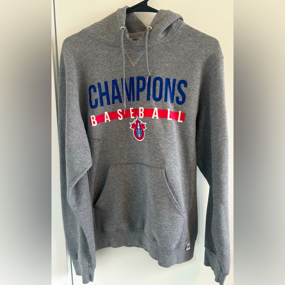Russell Athletic Gray Champions Baseball Hoodie
